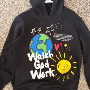 Black Women’s Hoodie with Graphic Design XL
